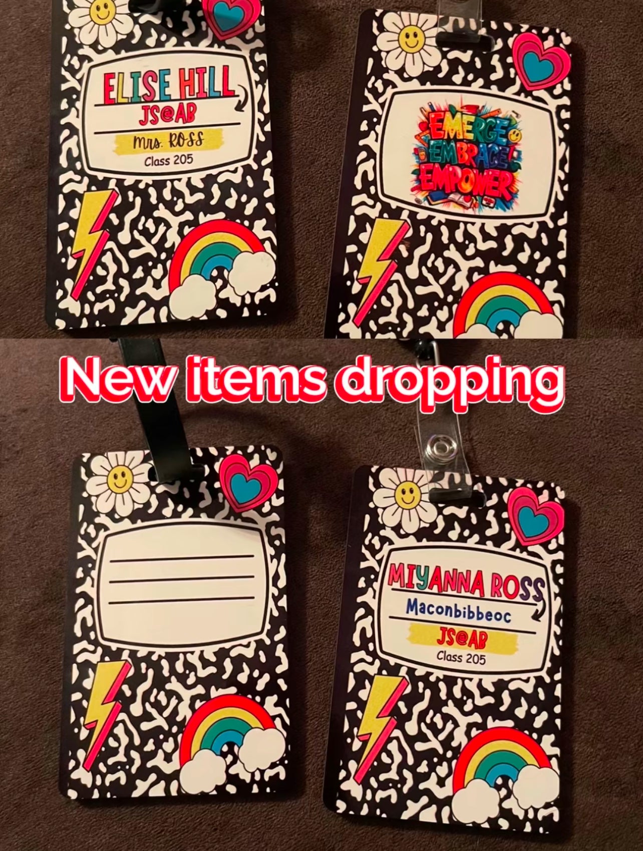 Teacher Tags/Hall Passes