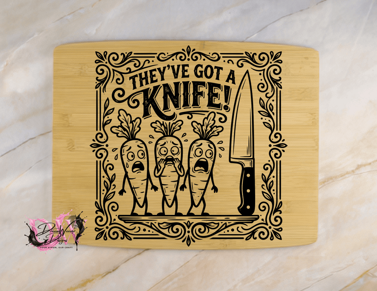 Personalized Laser-Engraved Bamboo Cutting Board
