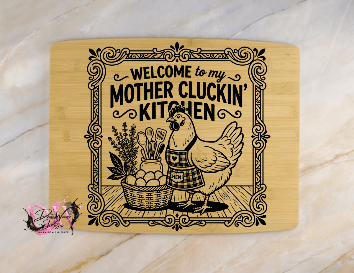 Personalized Laser-Engraved Bamboo Cutting Board