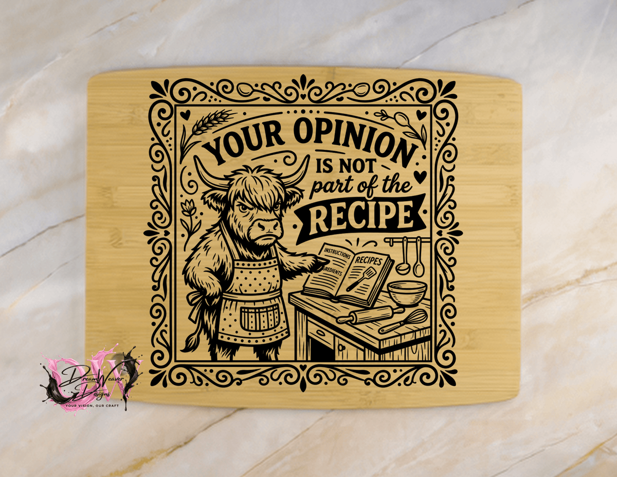 Personalized Laser-Engraved Bamboo Cutting Board