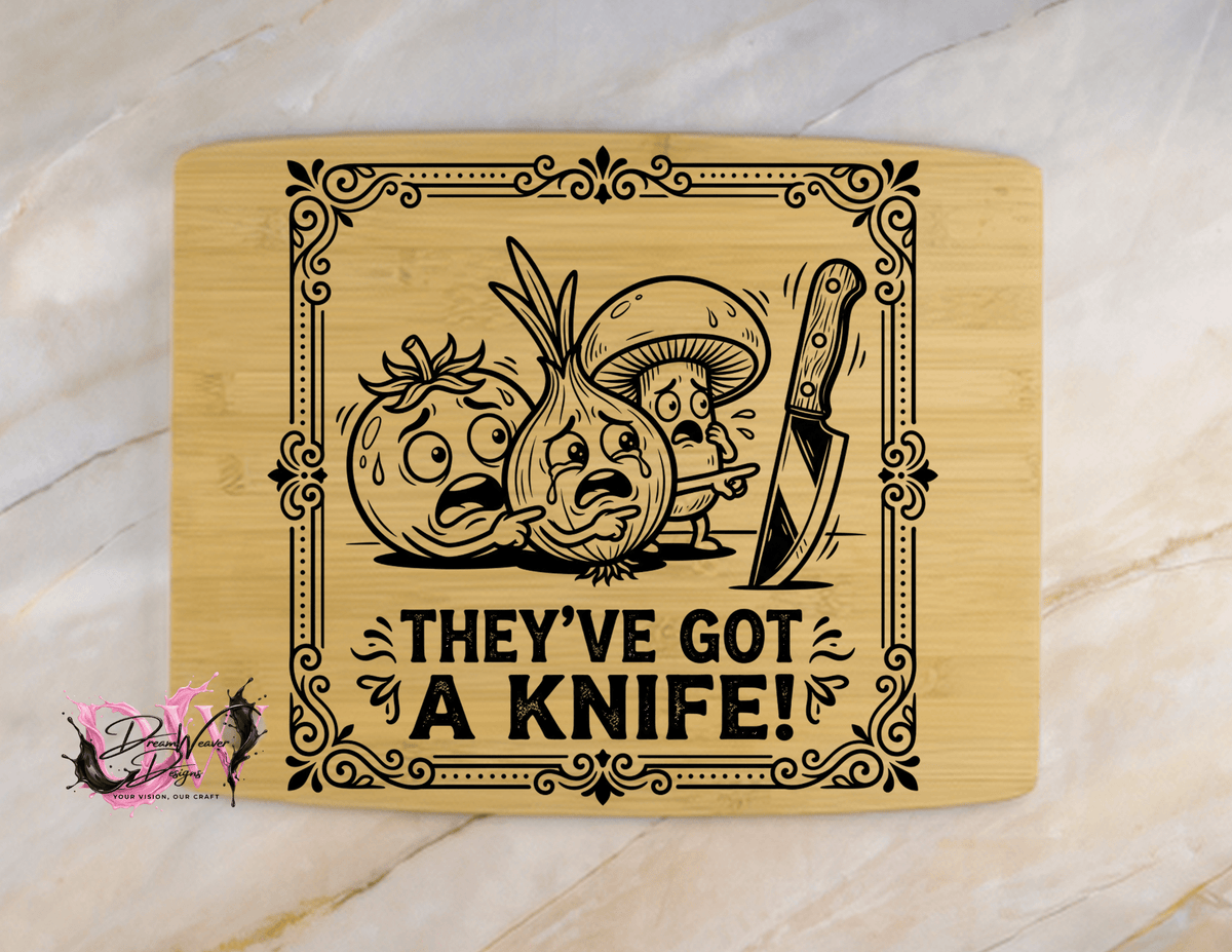 Personalized Laser-Engraved Bamboo Cutting Board