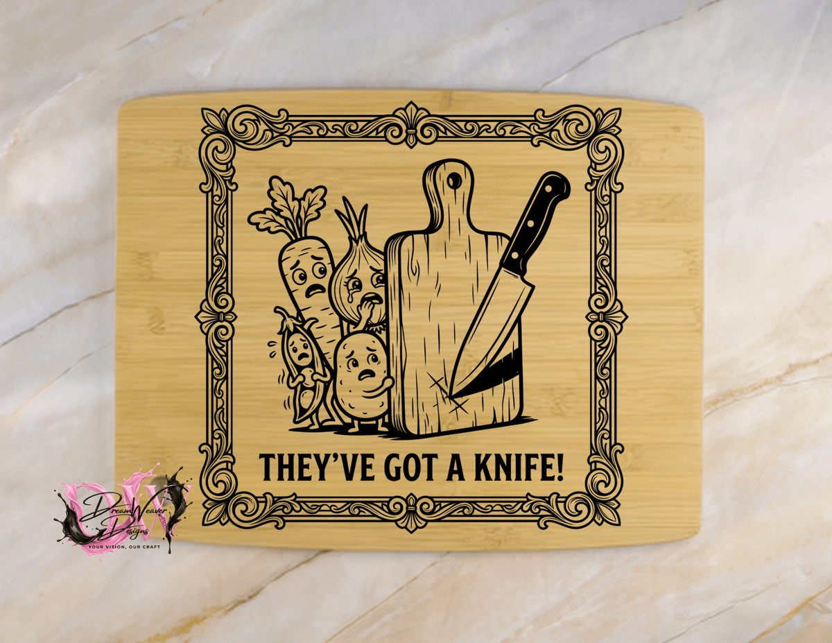 Personalized Laser-Engraved Bamboo Cutting Board