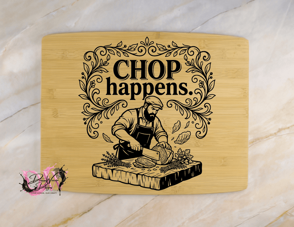 Personalized Laser-Engraved Bamboo Cutting Board