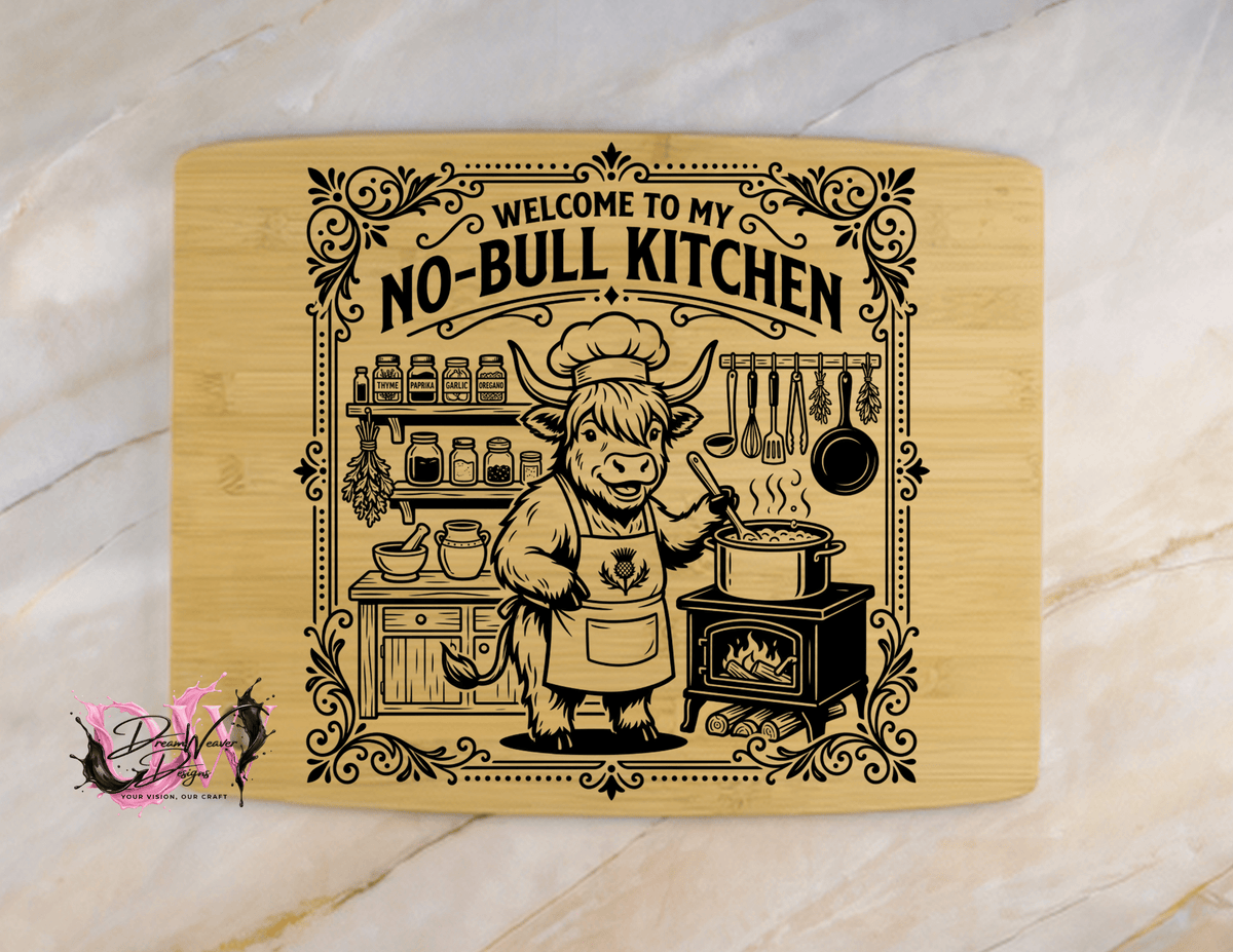 Personalized Laser-Engraved Bamboo Cutting Board