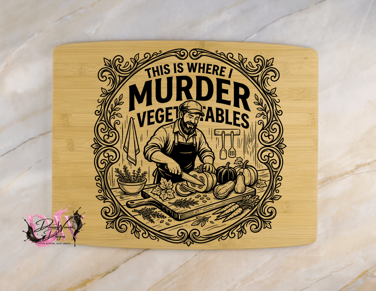 Personalized Laser-Engraved Bamboo Cutting Board