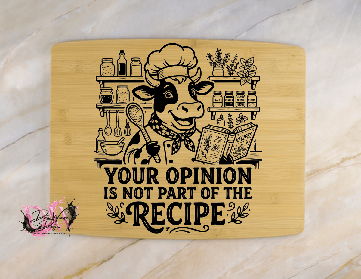 Personalized Laser-Engraved Bamboo Cutting Board