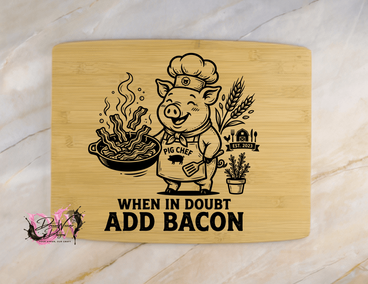 Personalized Laser-Engraved Bamboo Cutting Board