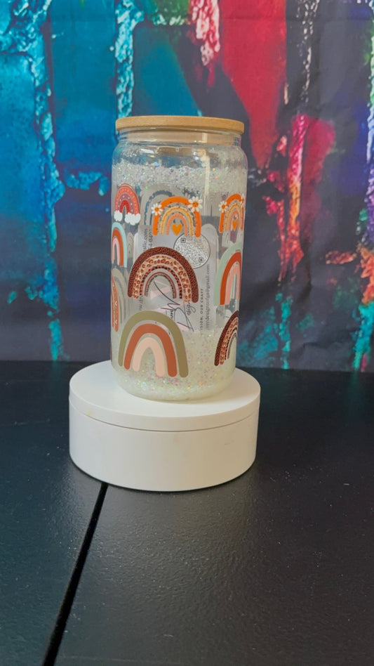 Rainbow Snow Globe Tumbler
