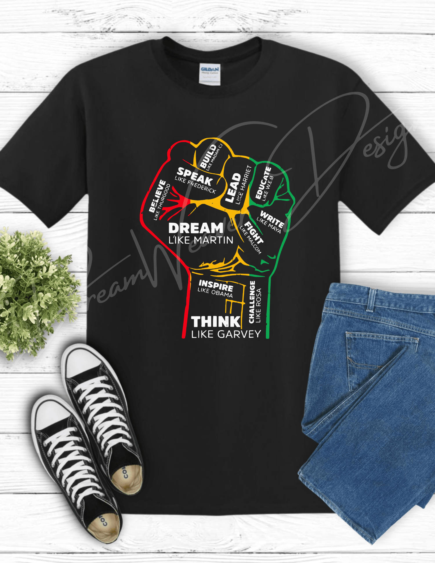 Seasonal designs displayed on custom apparel and accessories by DreamWeaver Designs LLC
