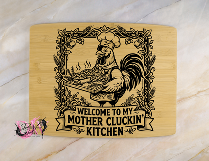 Personalized Laser-Engraved Bamboo Cutting Board
