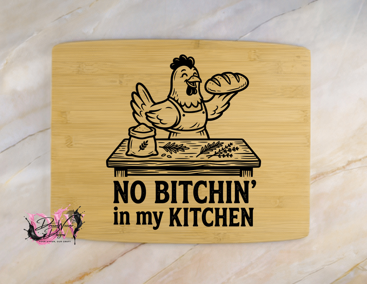 Personalized Laser-Engraved Bamboo Cutting Board