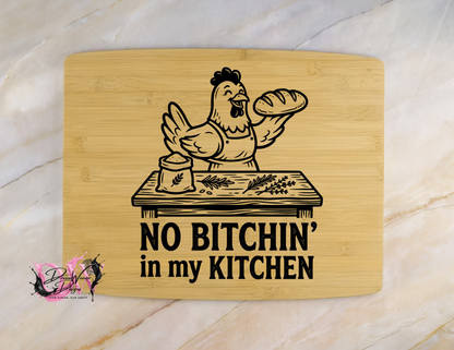 Personalized Laser-Engraved Bamboo Cutting Board
