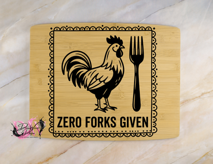 Personalized Laser-Engraved Bamboo Cutting Board