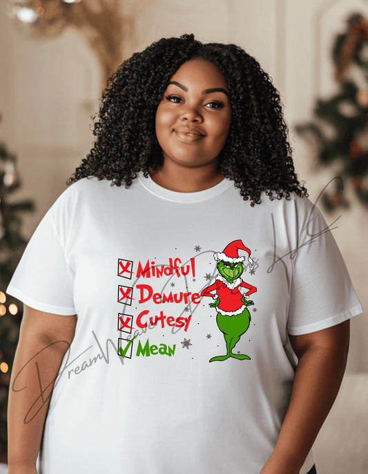 Mindful Demure Cutesy Mean