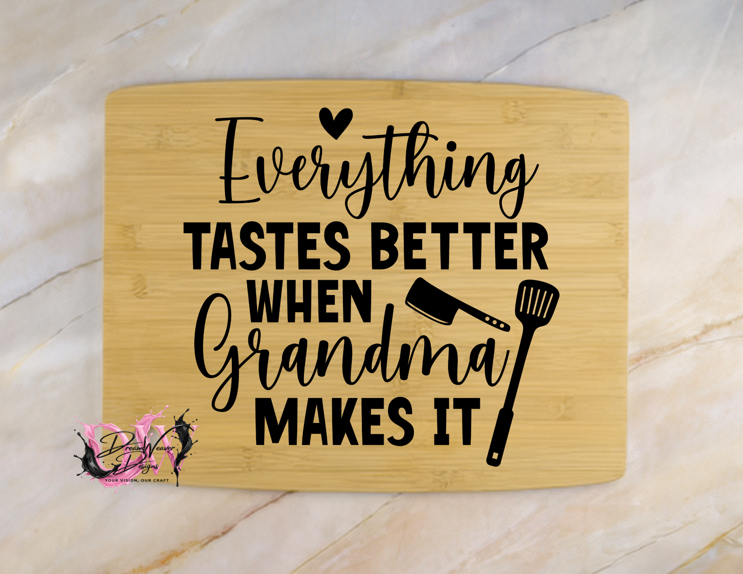 Personalized Laser-Engraved Bamboo Cutting Board