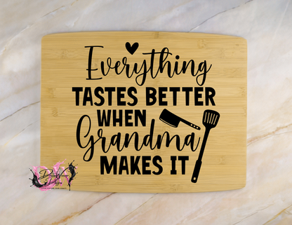 Personalized Laser-Engraved Bamboo Cutting Board