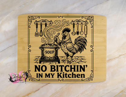 Personalized Laser-Engraved Bamboo Cutting Board