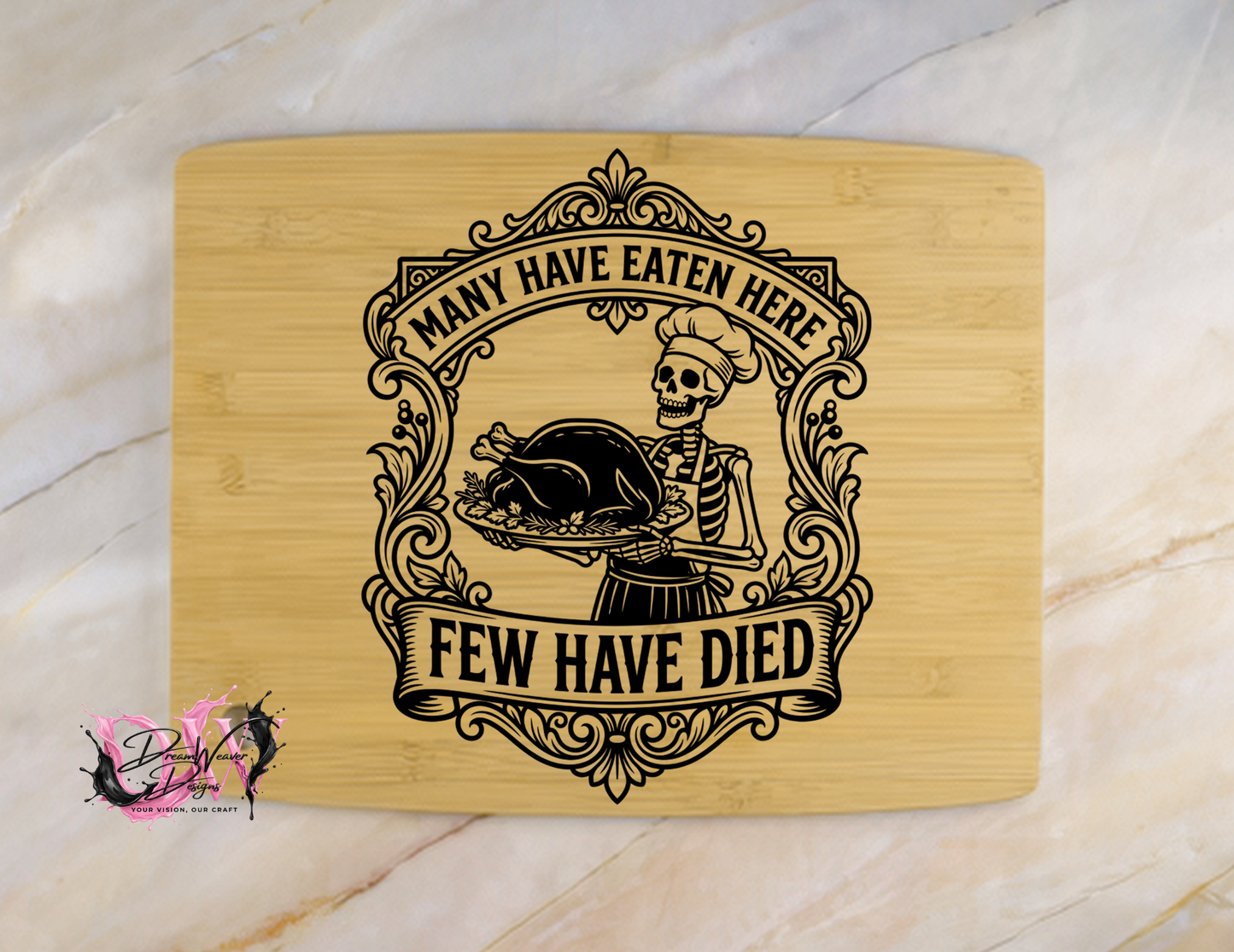 Personalized Laser-Engraved Bamboo Cutting Board
