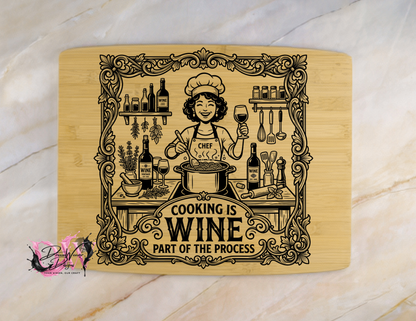 Personalized Laser-Engraved Bamboo Cutting Board