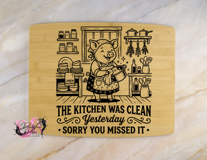 Personalized Laser-Engraved Bamboo Cutting Board