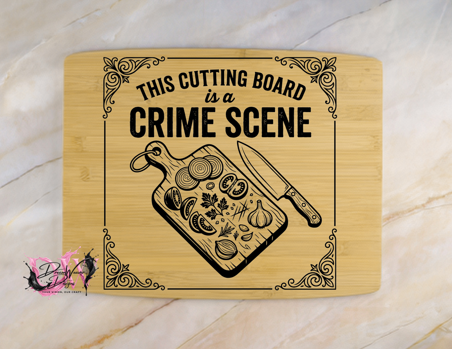 Personalized Laser-Engraved Bamboo Cutting Board