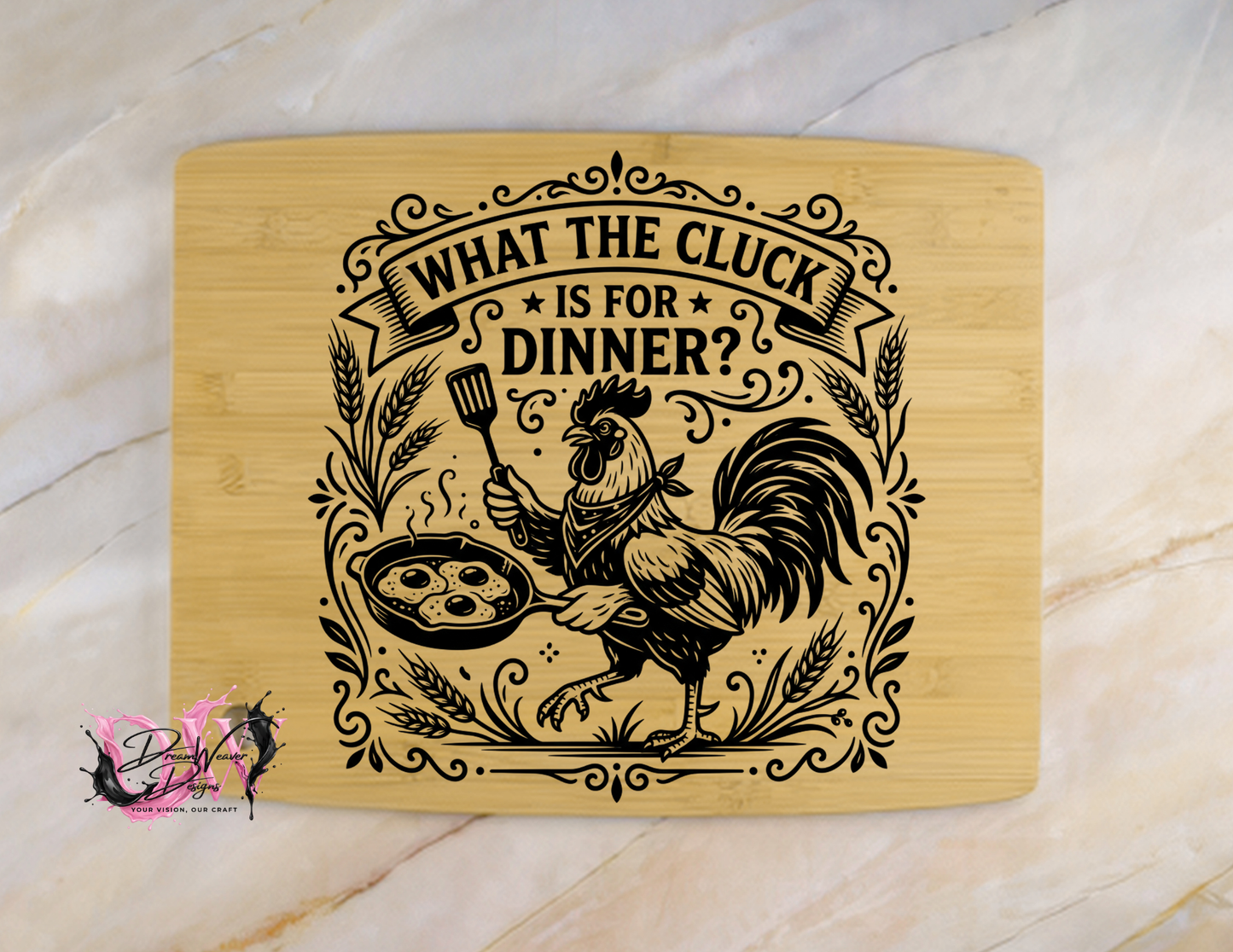 Personalized Laser-Engraved Bamboo Cutting Board