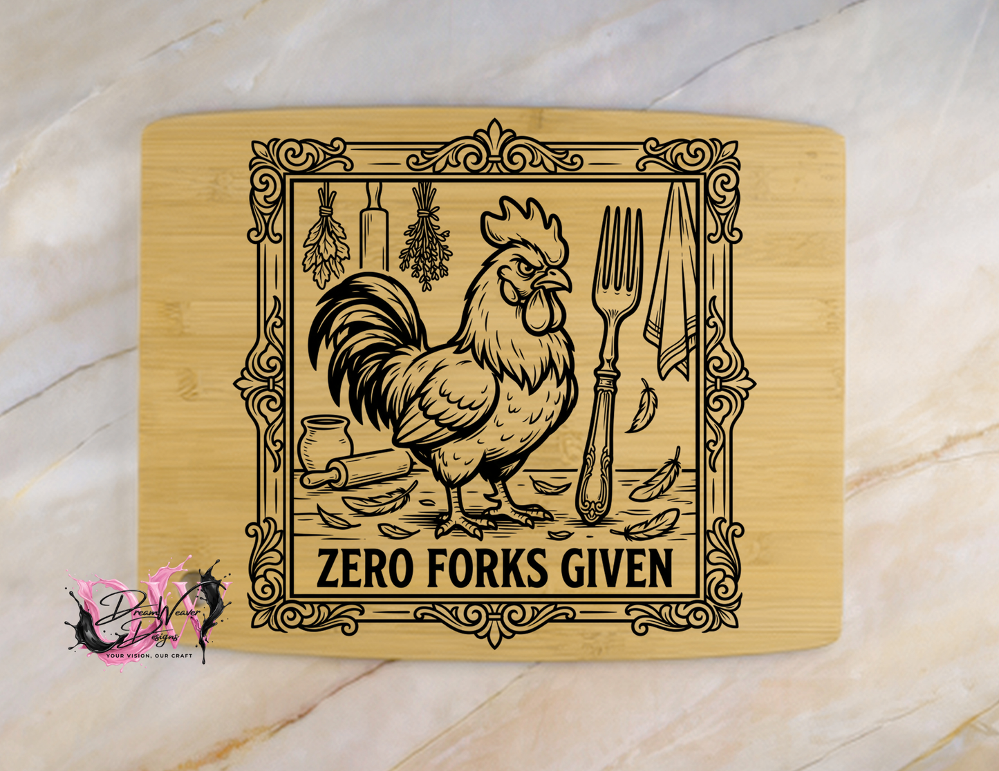 Personalized Laser-Engraved Bamboo Cutting Board