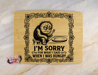 Personalized Laser-Engraved Bamboo Cutting Board