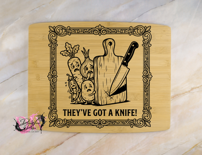 Personalized Laser-Engraved Bamboo Cutting Board