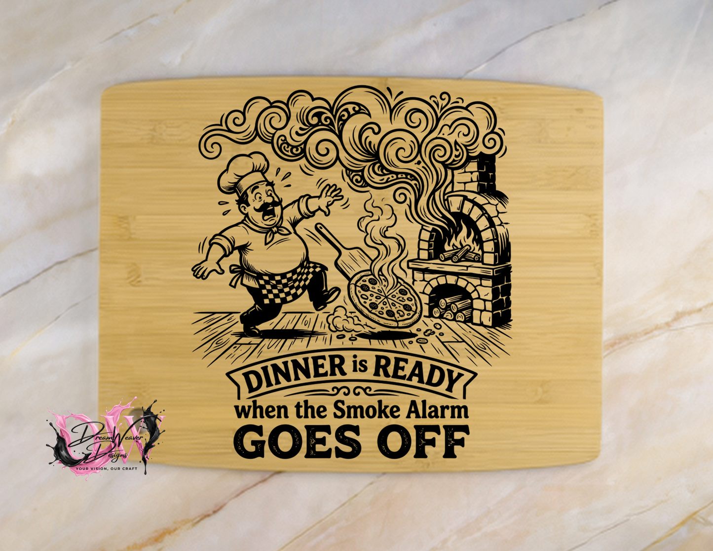 Personalized Laser-Engraved Bamboo Cutting Board
