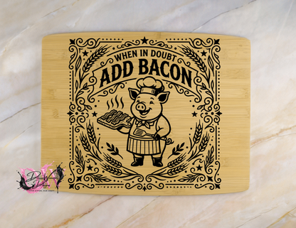 Personalized Laser-Engraved Bamboo Cutting Board