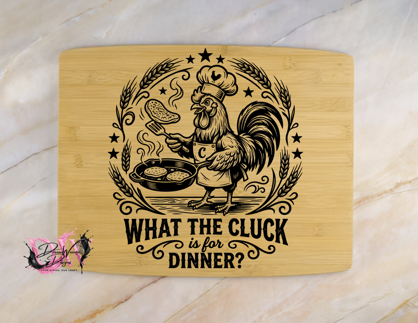 Personalized Laser-Engraved Bamboo Cutting Board