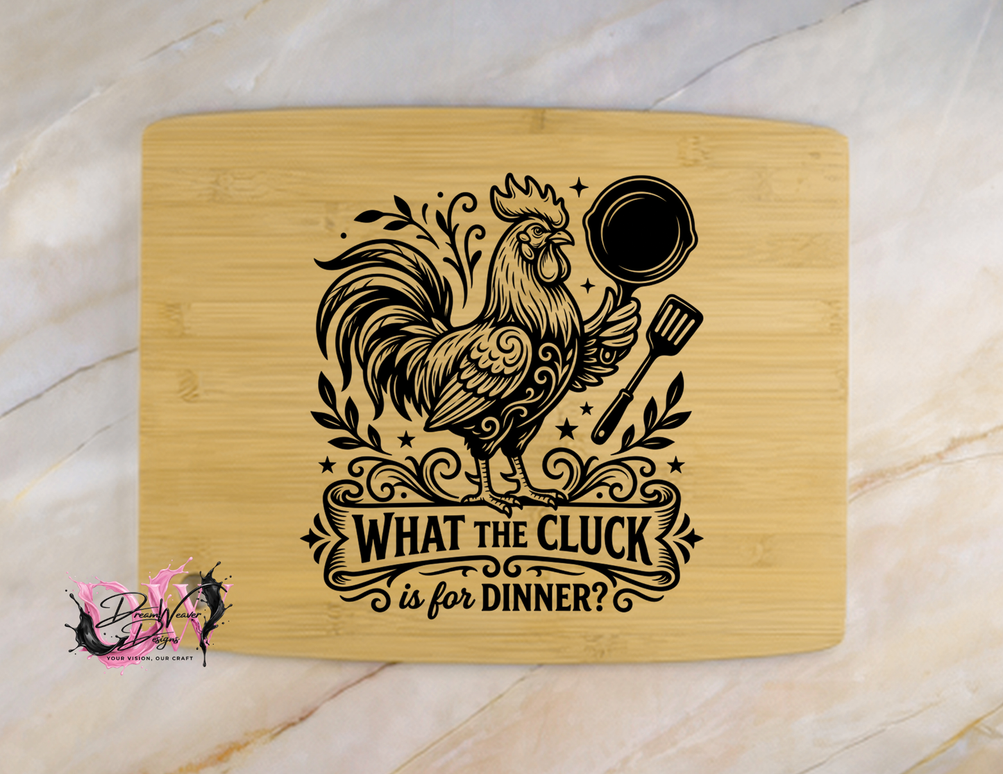 Personalized Laser-Engraved Bamboo Cutting Board