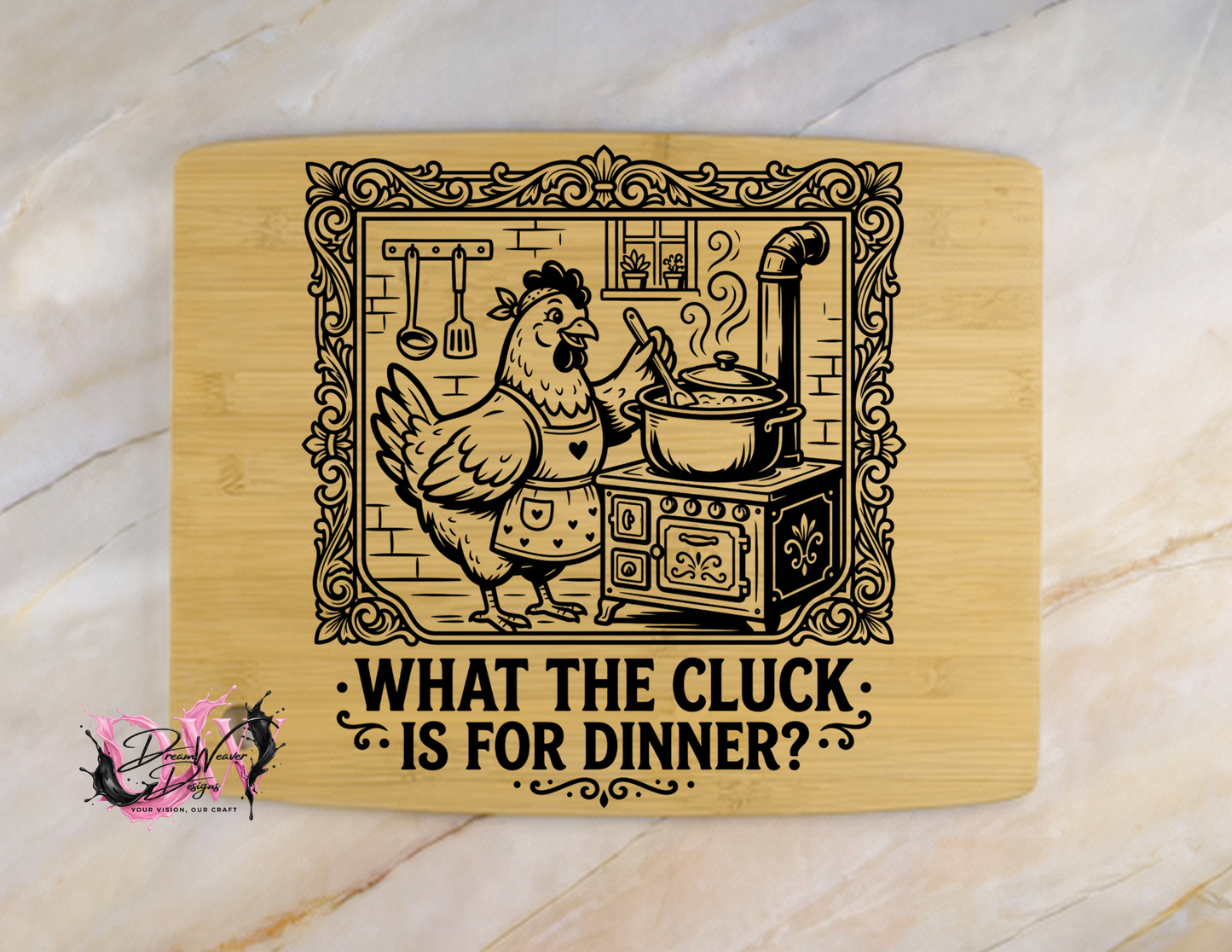 Personalized Laser-Engraved Bamboo Cutting Board