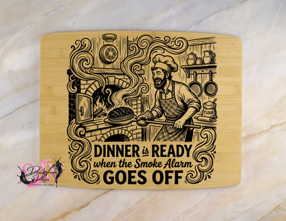 Personalized Laser-Engraved Bamboo Cutting Board