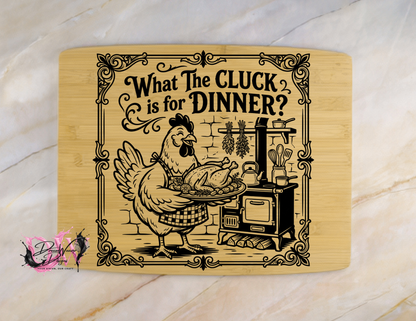 Personalized Laser-Engraved Bamboo Cutting Board