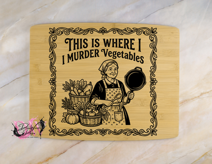 Personalized Laser-Engraved Bamboo Cutting Board
