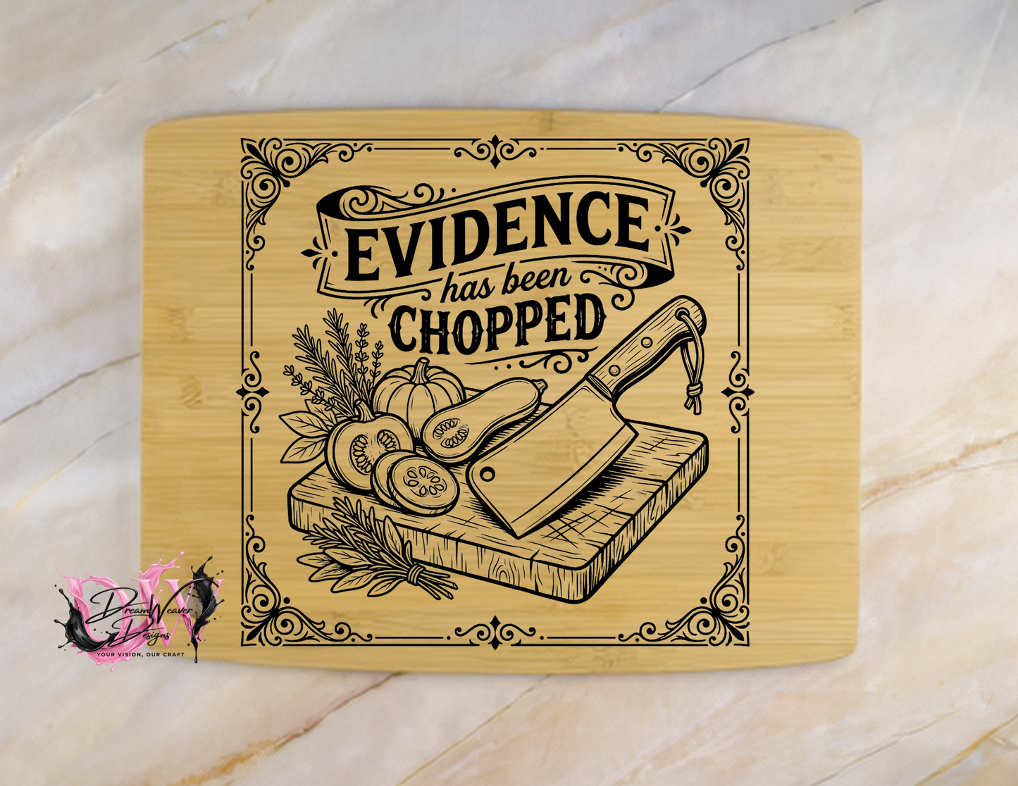 Personalized Laser-Engraved Bamboo Cutting Board