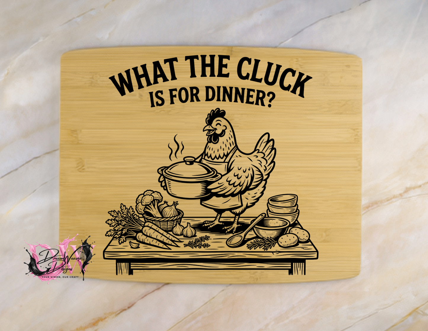 Personalized Laser-Engraved Bamboo Cutting Board