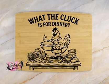 Personalized Laser-Engraved Bamboo Cutting Board