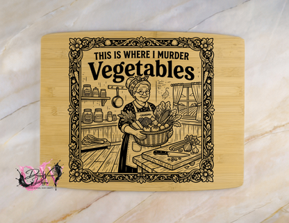 Personalized Laser-Engraved Bamboo Cutting Board