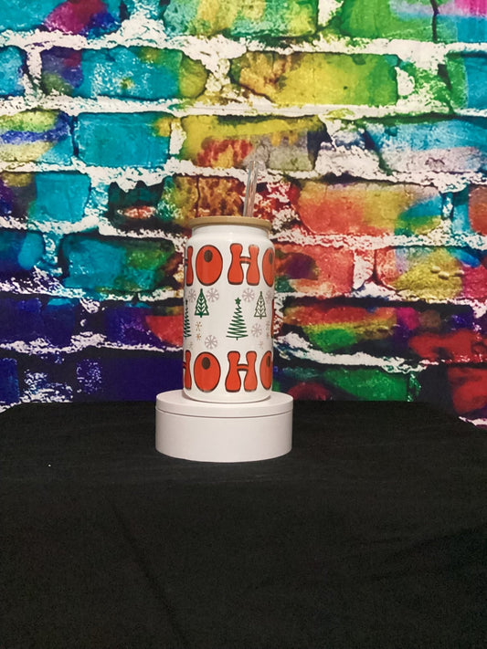 Ho Ho Ho Glass Libby Cup