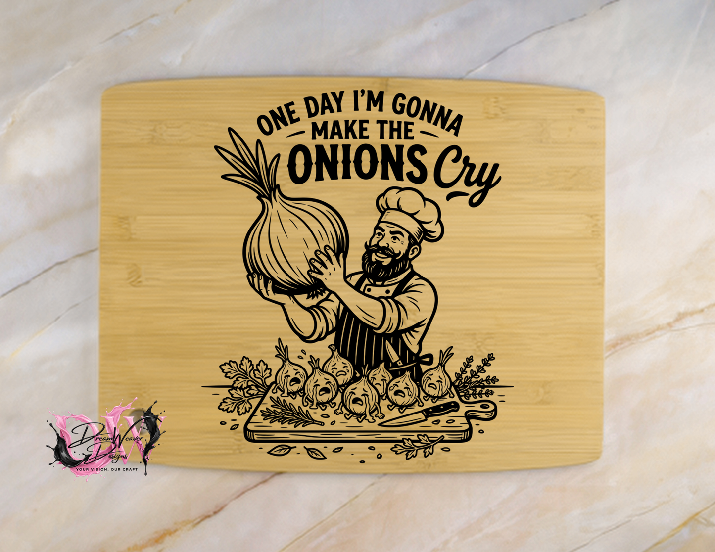Personalized Laser-Engraved Bamboo Cutting Board