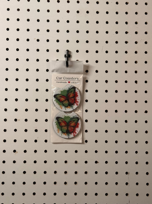 Butterfly Car Coasters