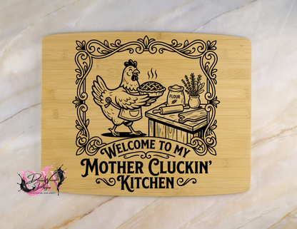 Personalized Laser-Engraved Bamboo Cutting Board