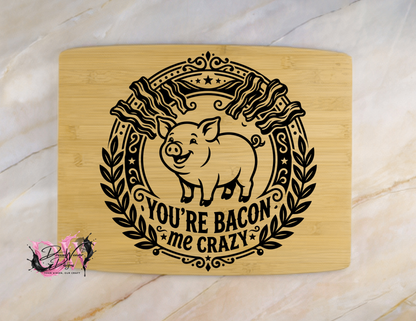Personalized Laser-Engraved Bamboo Cutting Board
