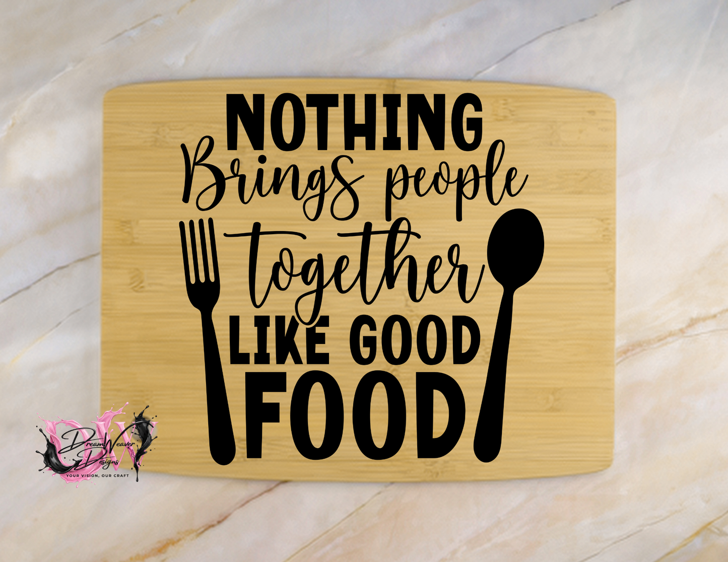 Personalized Laser-Engraved Bamboo Cutting Board