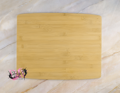 Personalized Laser-Engraved Bamboo Cutting Board