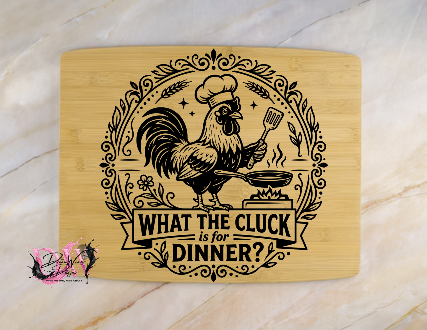Personalized Laser-Engraved Bamboo Cutting Board