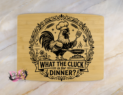 Personalized Laser-Engraved Bamboo Cutting Board